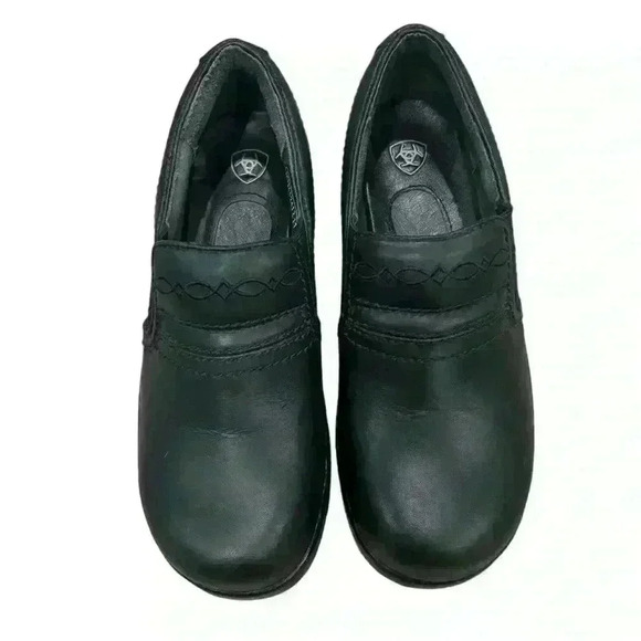 Ariat Expert Clog Composite Toe Size 6B Black Leather Slip Resistant Work ESD - Picture 2 of 7